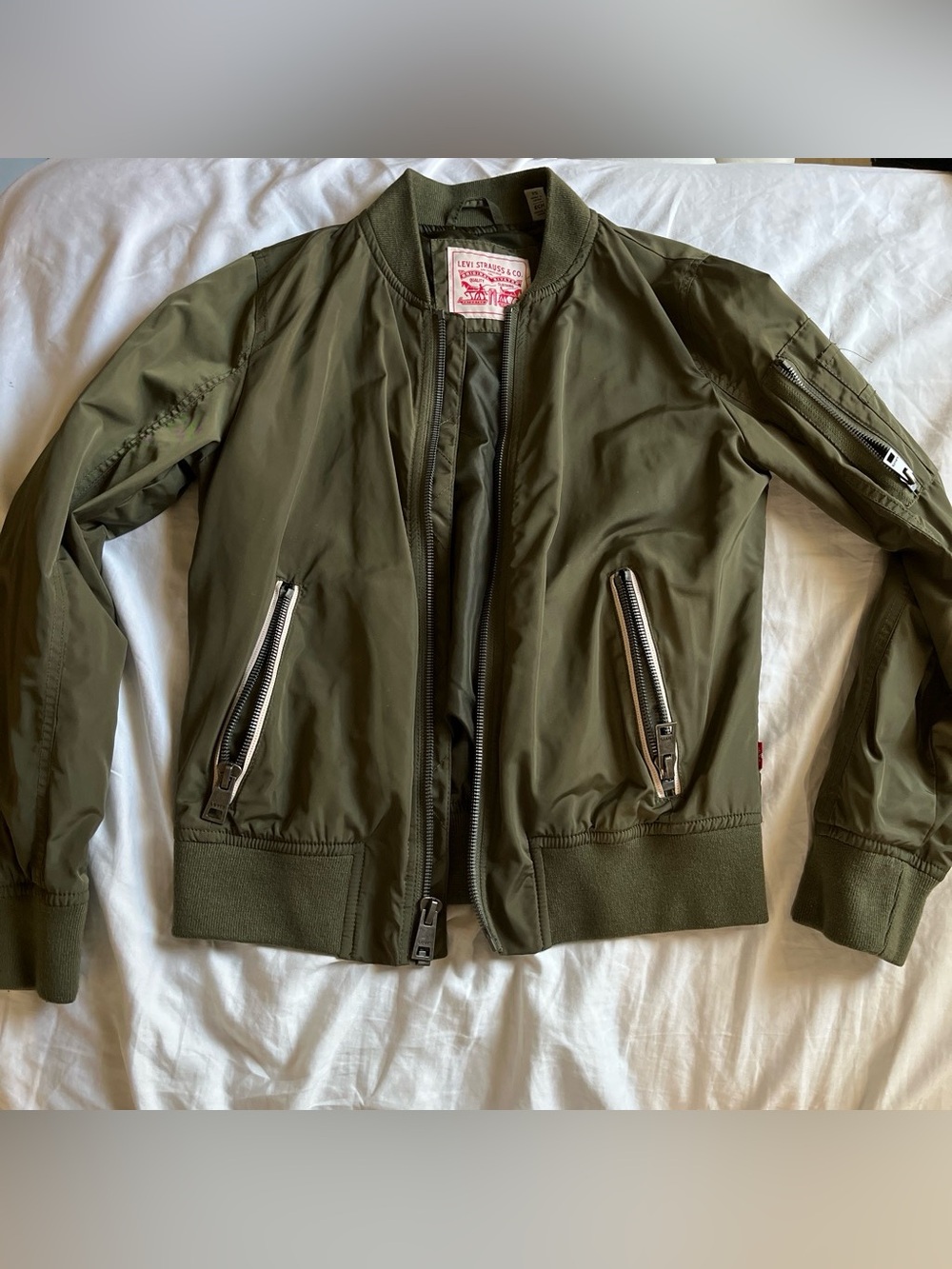 Levi's Olive Green Bomber Jacket